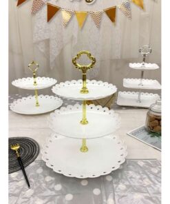 Khay bánh viền lỗ trang trí đám cưới