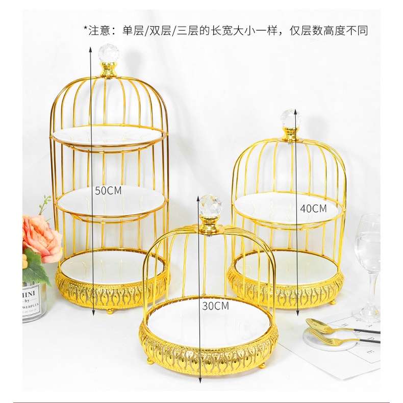 Khay bánh lồng chim trang trí đám cưới