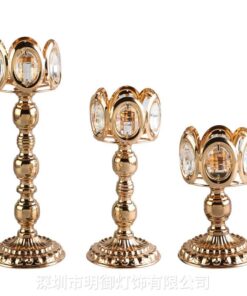 Bộ 3 trụ nến mắt trâu trang trí đám cưới