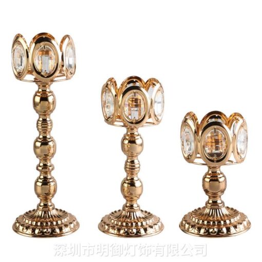 Bộ 3 trụ nến mắt trâu trang trí đám cưới