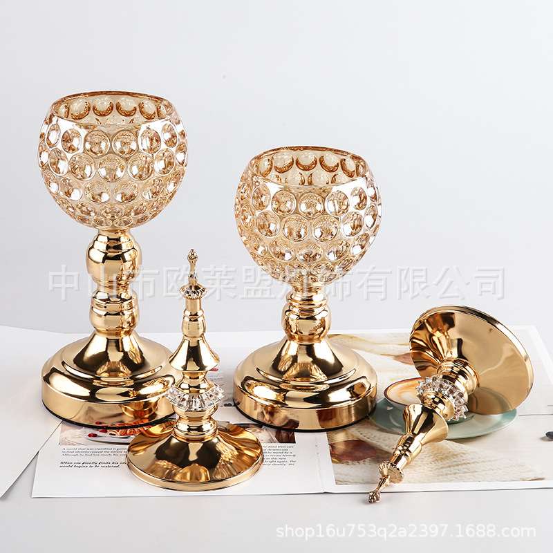 Bộ 2 trụ nến ngọn tháp decor đám cưới