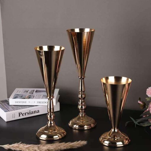 Trụ hoa hình phễu 3 kích thước trang trí đám cưới