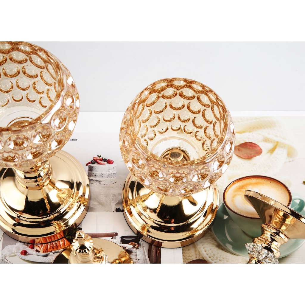 Bộ 2 trụ nến ngọn tháp decor đám cưới