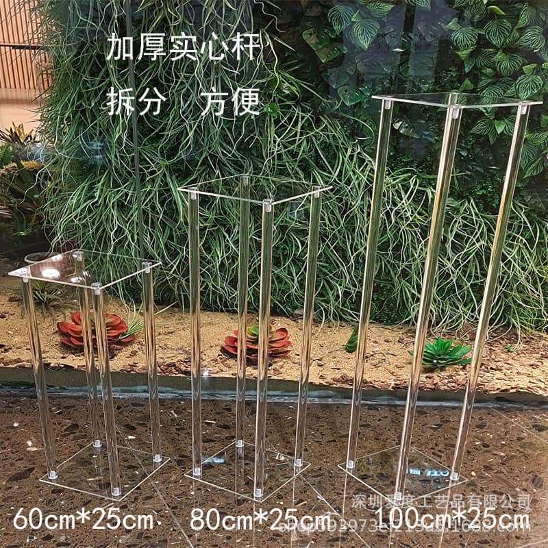 Đon cắm hoa Mika vuông, tròn trang trí đám cưới