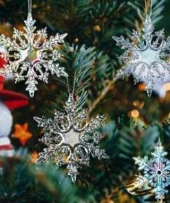 Bông tuyết Acrylic trong suốt trang trí noel, giáng sinh, năm mới, sinh nhật, đám cưới