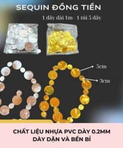 Dây sequin dài 1 mét thả trần đám cưới, làm mành cửa decor studio chụp ảnh, quán cà phê, cửa hàng quần áo