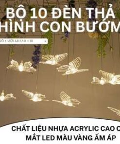 Đèn thả con bướm trong suốt 10 đầu trang trí nhà rạp nhà hàng khách sạn đám cưới sự kiện trang trí ngày Tết
