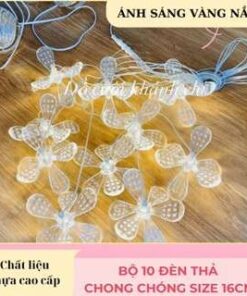 Bộ 10 quả đèn thả chong chóng trong suốt trang trí decor shop, gia đình, nhà hàng khách sạn đám cưới hỏi