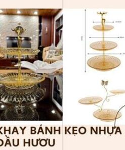 Khay bánh kẹo nhựa hình hươu trang trí đám cưới nhà hàng khách sạn decor cửa hàng gia đình