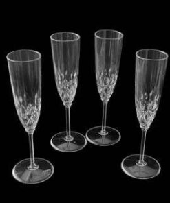 Hộp 8 ly nhựa champagne cao 20cm trang trí tiệc tùng đám cưới nhà hàng khách sạn
