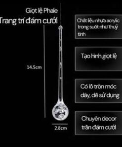 Giọt lệ trong suốt decor trang trí trần đám cưới, sự kiện