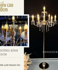 Đèn dẫn lối 6 bóng cổ điển trang trí đám cưới, sân khấu, nhà hàng, khách sạn