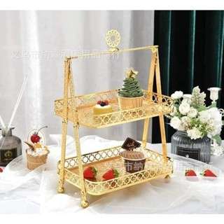 Khay bánh kẹo 2 tầng hình xích đu trang trí đám cưới sinh nhật trang trí gia đình ngày tết