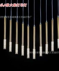 Đèn thả que bọc đồng dài 40cm trang trí đám cưới sự kiện nhà hàng khách sạn decor cửa hàng quán cà phê