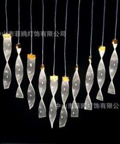 Đèn thả mika xoắn trang trí đám cưới sự kiện nhà hàng khách sạn decor cửa hàng quán cà phê tiệc cưới sảnh cưới
